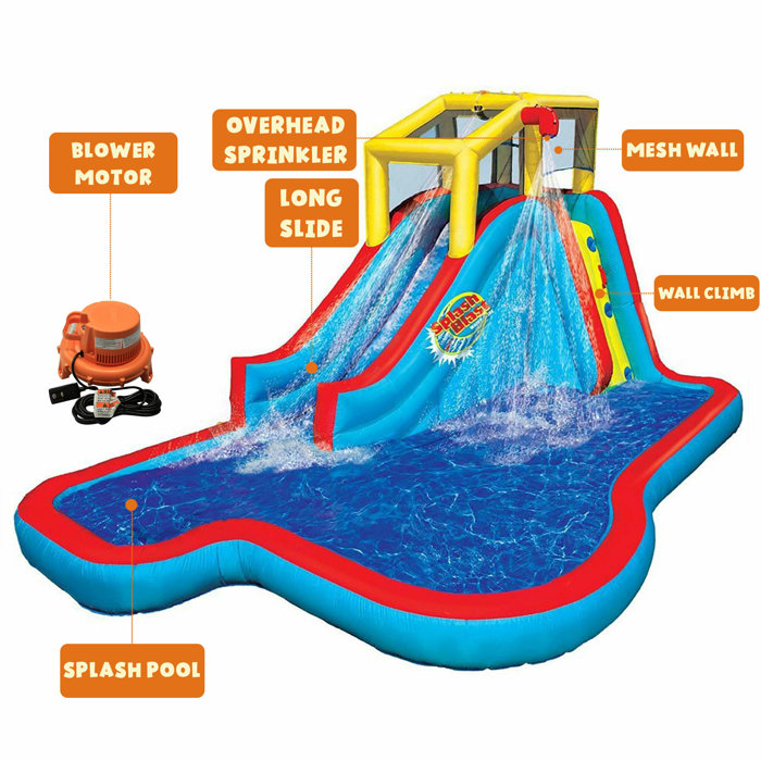 Banzai Slide N Soak Splash Park Inflatable Outdoor Kids Water Park Play